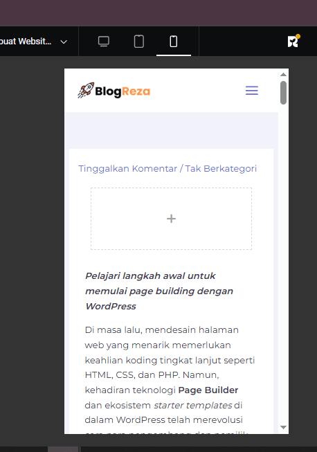 responsif di multi platform