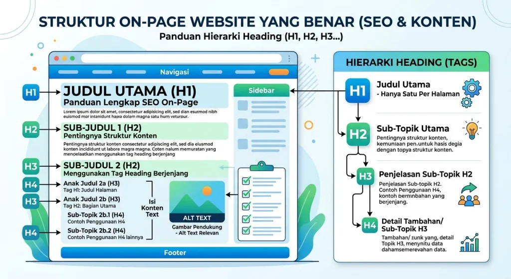 struktur website yang benar